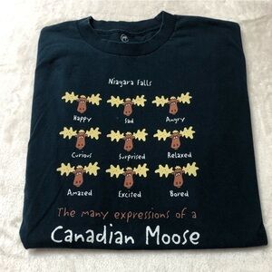 Niagara Falls Canadian Moose Navy T-Shirt Unisex Size Men's XL